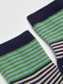 Nice Things - Multicolor Stripes Socks Navy