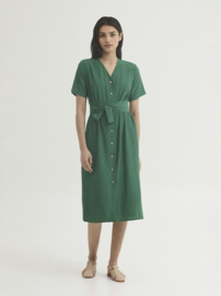 Nice Things -  Wrap Dress Shiny Green