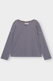 Dedicated - Shirt Humledal Stripes Cappucino/Blue