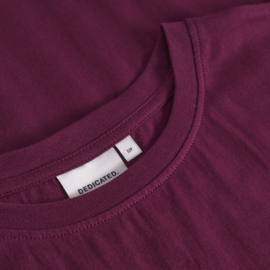 Dedicated - T-Shirt Visby Fig Red