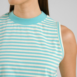 Dedicated - Top Namsos Stripes Pool Blue