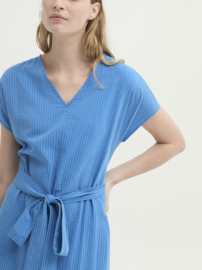 Nice Things - Blue Seersucker Wrap Dress