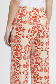 Ichi - Kate Wide Pants Fiesta Flower