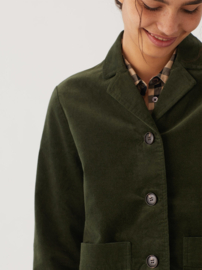 Nice Things - Velvet Jacket moss green