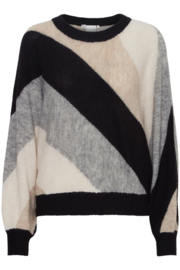 Ichi - Kamara Pullover Black Striped