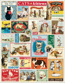 Cavallini - Vintage Cats Poster