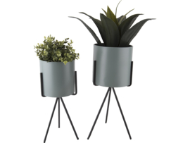 Pt - Plant Pot set Pedestal