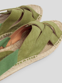 Nice Things - Espadrille sandalen in Suède