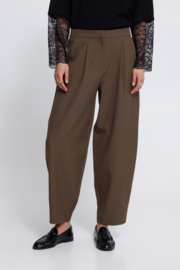 Ichi - Fava Barrel Pants slate black