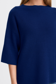 Ichi - Boston Midsleeve Sweater 3 Medieval Blue