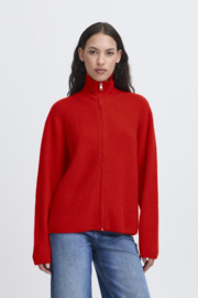 Ichi - Ducie Cardigan Fiery Red