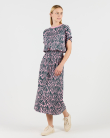Wemoto - Mori Dress dark green/bubblegum
