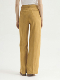 Nice Things - Pinstripe Yellow Trousers