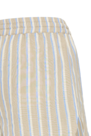Ichi - Foxa Shorts Striped placid blue