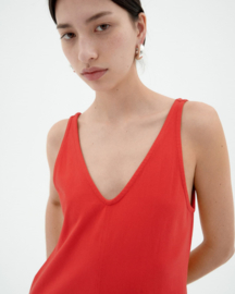 Thinking Mu - Sade Dress Fiery Red
