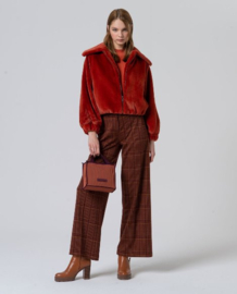 Surkana - Straight Checkered Trousers