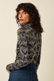 King Louie - Rollneck Top Leia Evening Blue