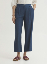 Nice Things - Crepe Viscose Pants intense blue