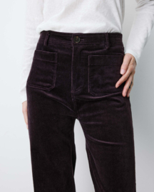 Grace & Mila - Alban  Corduroy Trousers aubergine