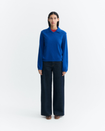 Thinking Mu - Khalida Knitted Sweater Klein Blue