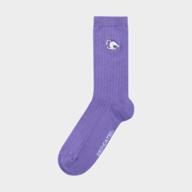 Dedicated - Knivsta Yoga Cat Socks Plow Pose Purple