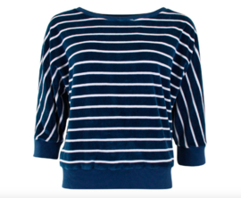 Chills & Fever - Sweater Sybille Stripes Majolica Blue