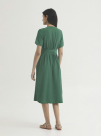 Nice Things -  Wrap Dress Shiny Green