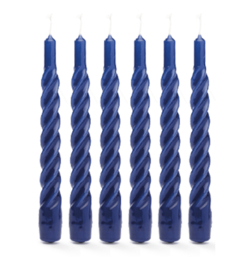 Anna + Nina - Twisted Candle Cobalt Blue