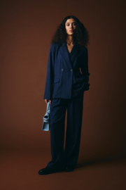 Ichi - Kate Pinelle Long Wide Pants dark blue