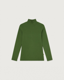 Thinking Mu - Aine Rib Top Garden Green