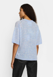 Selfhood - Shortsleeve Knit Sweater blue