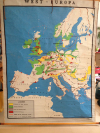 Landkaart West-Europa