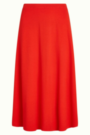 King Louie - Juno Midi Skirt Fiery Red