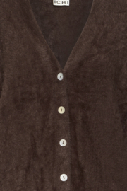 Ichi - Brula Cardigan coffee
