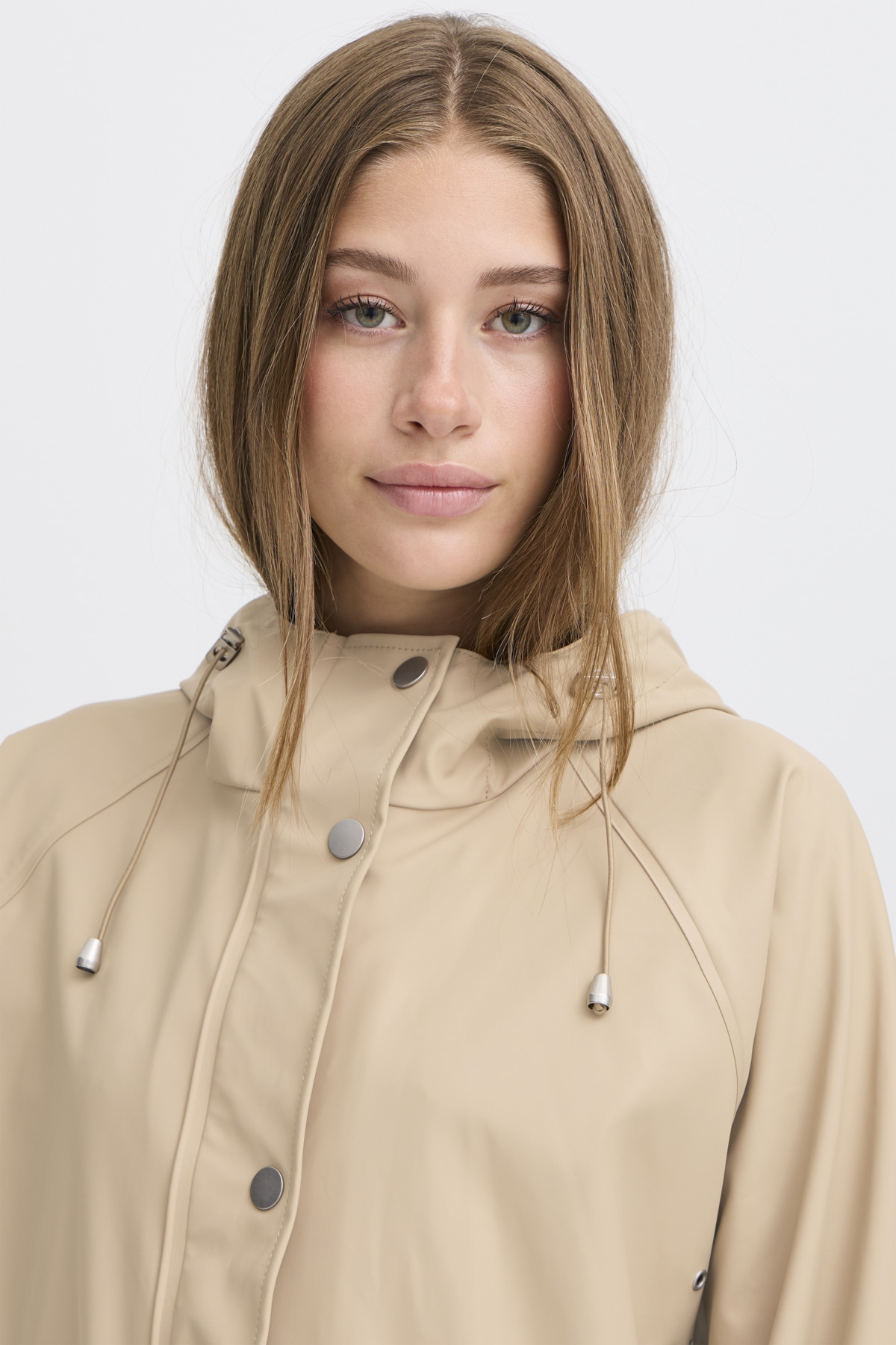 Ichi - Tazi Raincoat Travertin