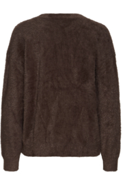 Ichi - Brula Cardigan coffee