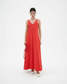 Thinking Mu - Sade Dress Fiery Red