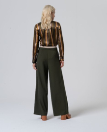 Surkana - Wide pants with contrast waistband