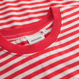 Dedicated - T-Shirt Vadstena Stripes Red