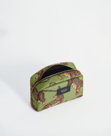 Wouf - Olive Leopard Toiletry Bag