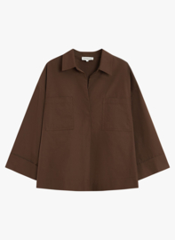 Grace & Mila - Ambre Blouse Chocolate