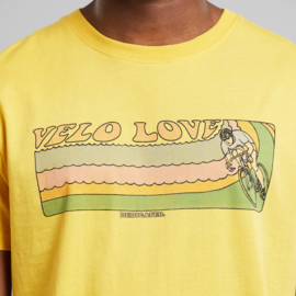 Dedicated - T-shirt Stockholm Velo Love yellow