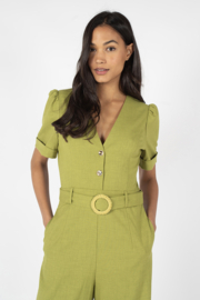 Traffic People - Bacall Jumpsuit Green