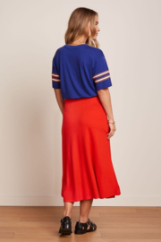 King Louie - Juno Midi Skirt Fiery Red