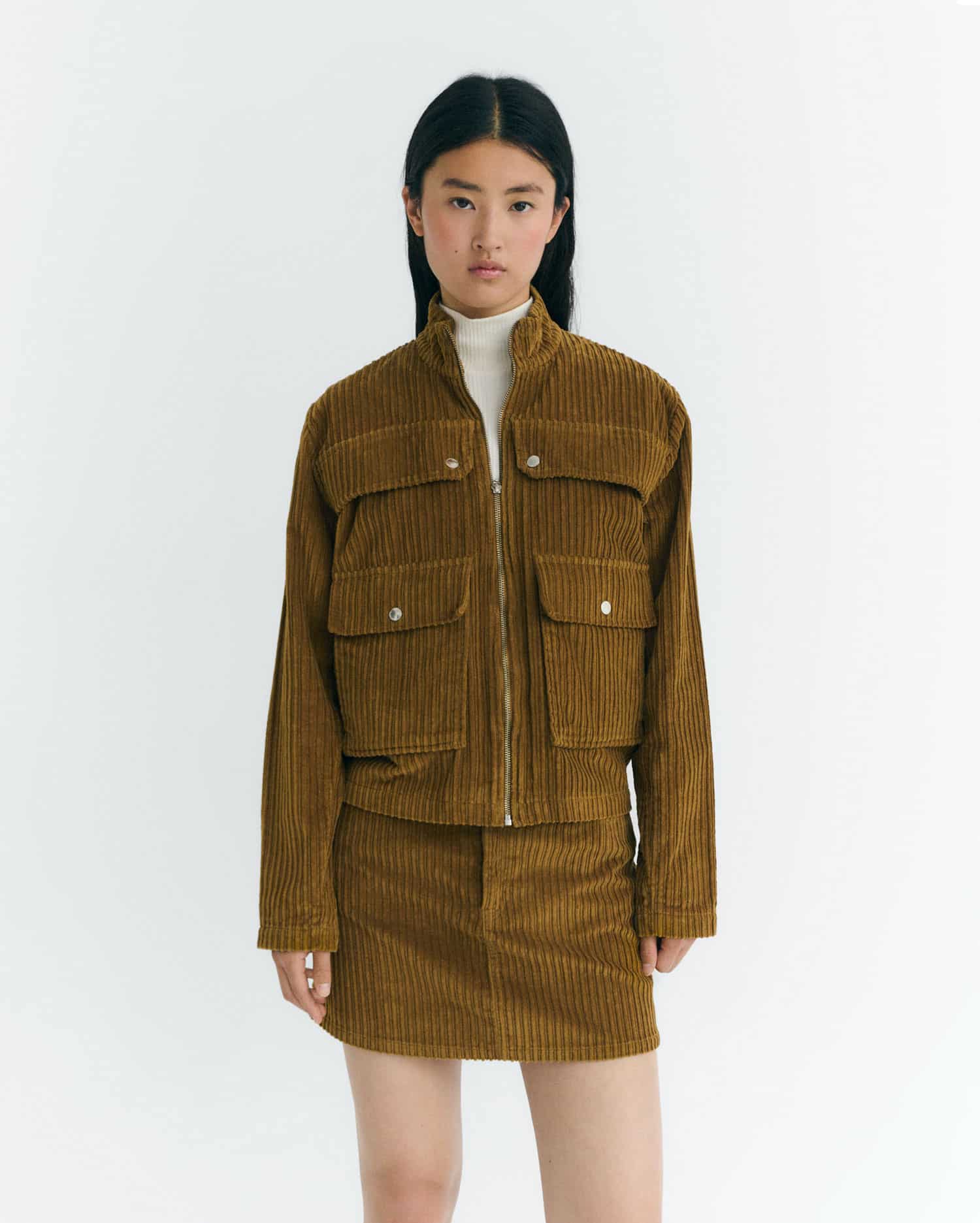 Thinking Mu - Celia Jacket Corduroy light oak