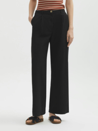 Nice Things - Poplin Darts Pants Black