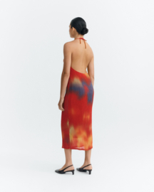 Thinking Mu - Flowers Pleated Miriam Dress