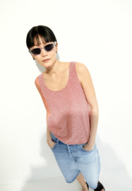 Armedangels - Minaami Lita Top oatmilk/coral