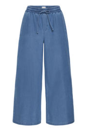 Ichi - Kate Cropped Denim Pants Medium Blue