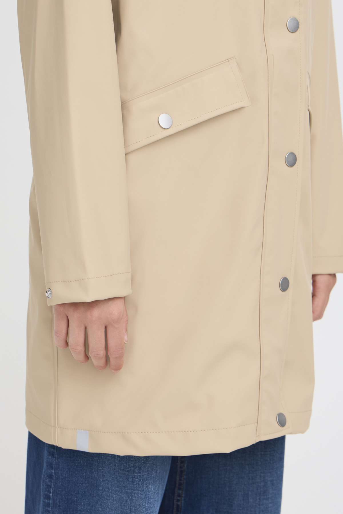 Ichi - Tazi Raincoat Travertin